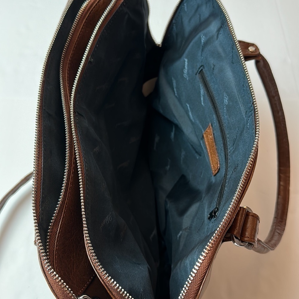 Ashwood Brown Leather Gina Bridge Tote Satchel Bag - Picture 13 of 16